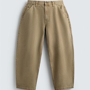 balloon-fit-jeans
Zara unisex Relaxed Fit Brown Jeans
